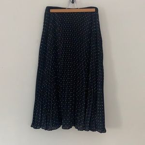 Polka dot midi skirt